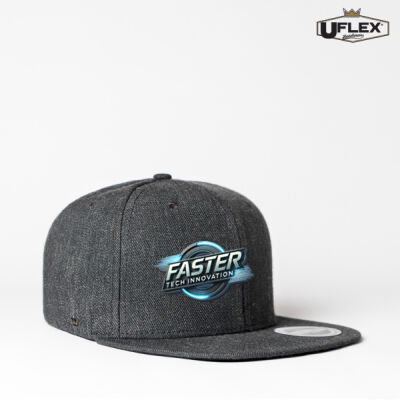 Faster - Adults Cap - U Flex Snap Back Flat Peak Cap Thumbnail